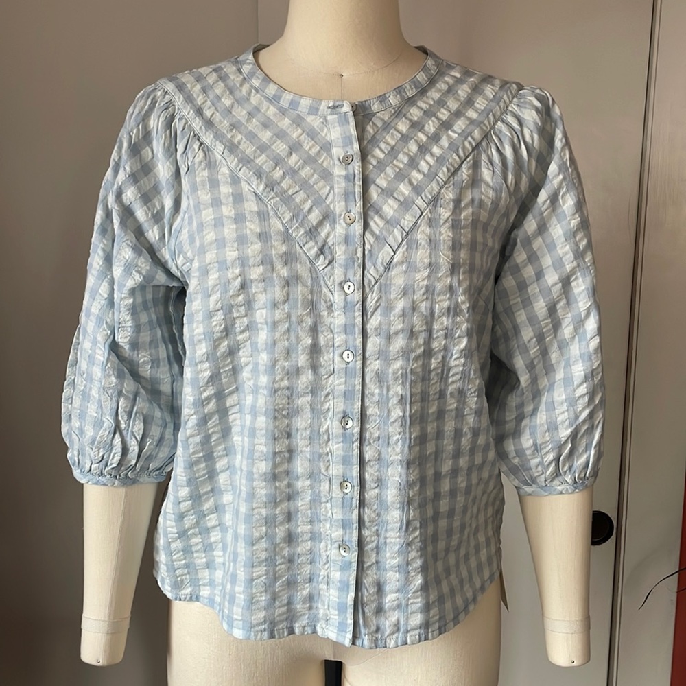 Wrap London Cotton Chambray Blouse